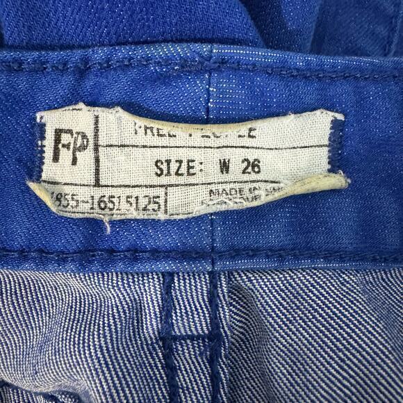 Free People Moto Skinny Jeans‎ Electric Blue Size 26 - Picture 6 of 8